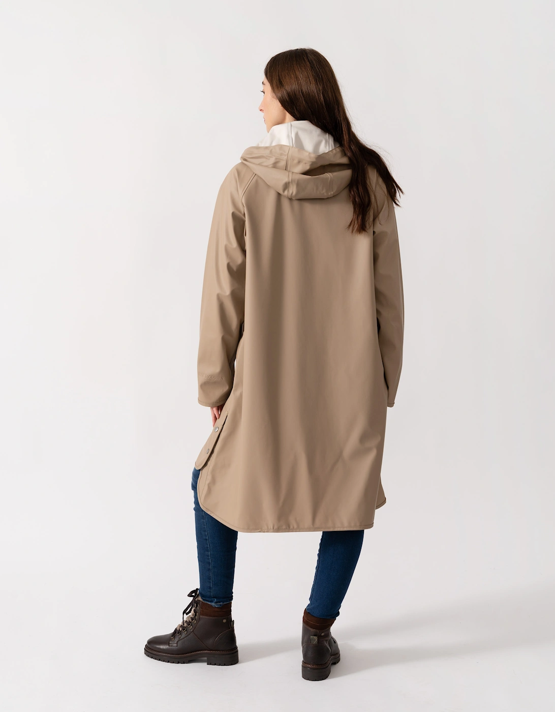 Rain Womens A-Line Rubberised Raincoat - Wheat 222