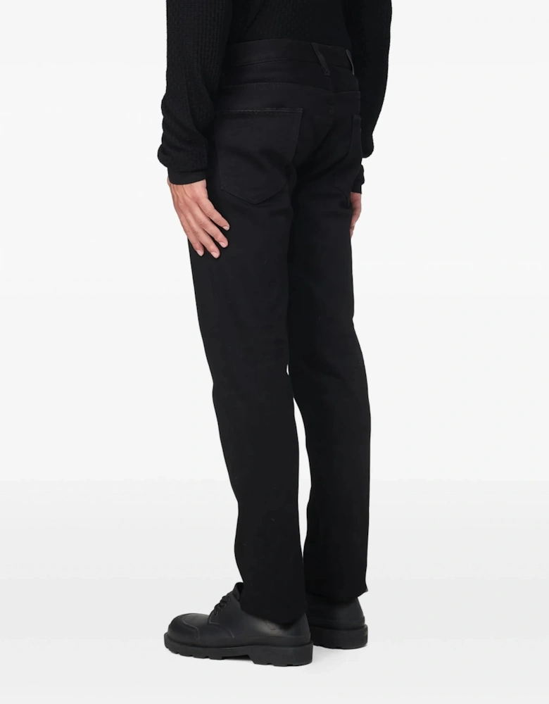 Distressed Denim Jeans Black