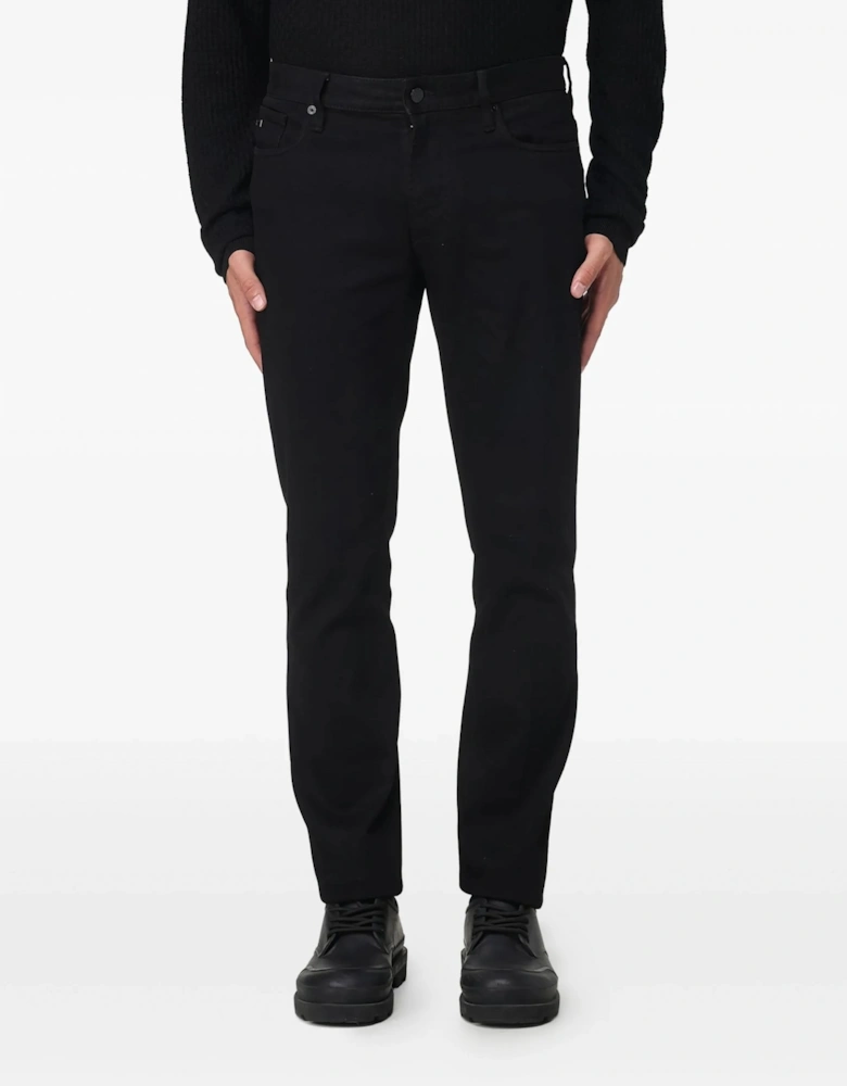 Distressed Denim Jeans Black