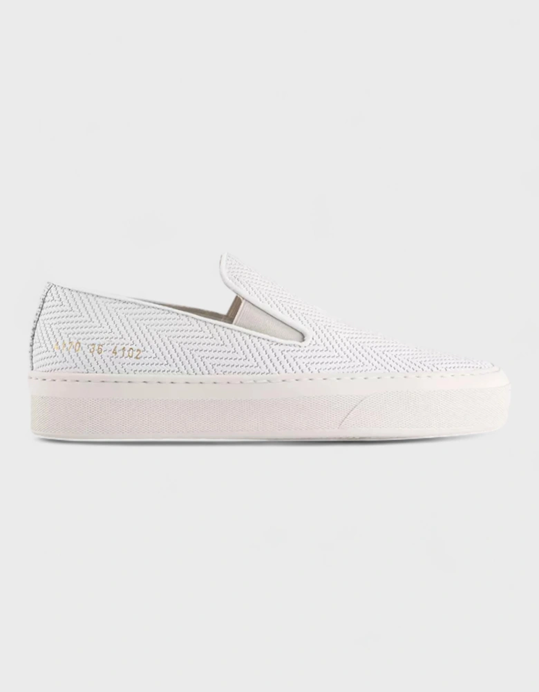 Slip On Suede Basket White
