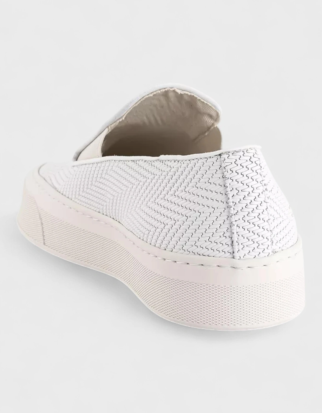 Slip On Suede Basket White