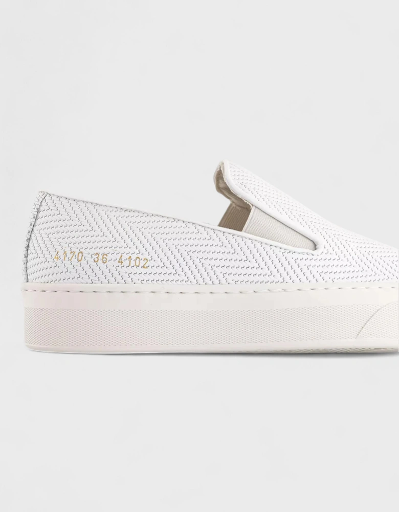 Slip On Suede Basket White