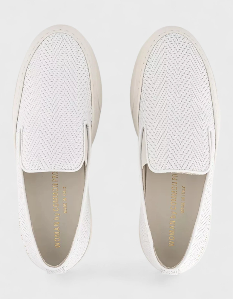 Slip On Suede Basket White