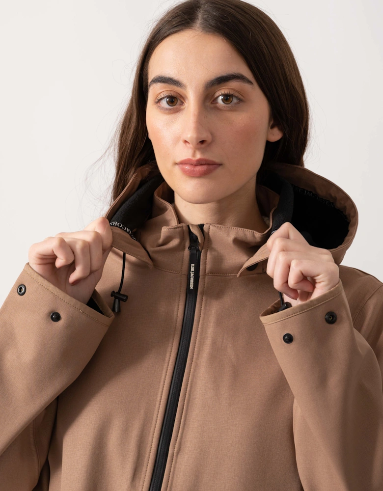 Rain Womens A-Line Softshell Raincoat - Mocca 248