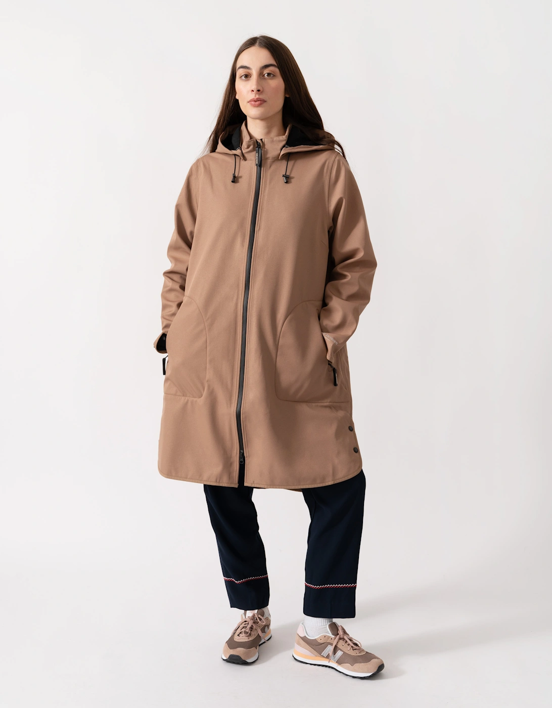 Rain Womens A-Line Softshell Raincoat - Mocca 248, 5 of 4