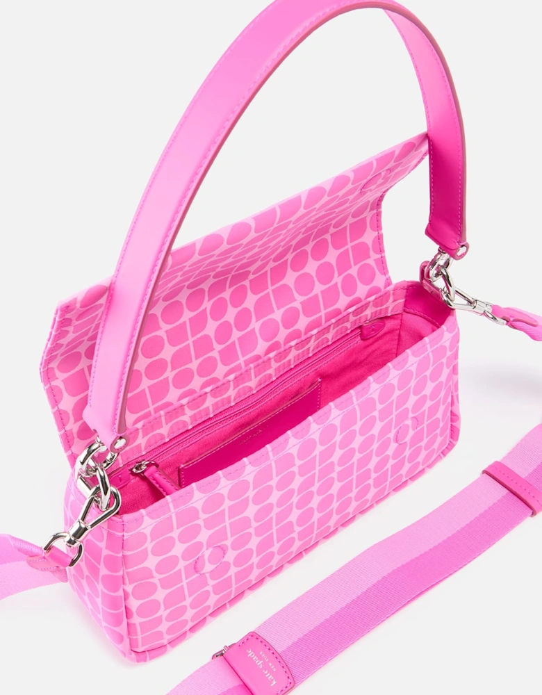 Printed Fabric Convertible Cross Body Bag