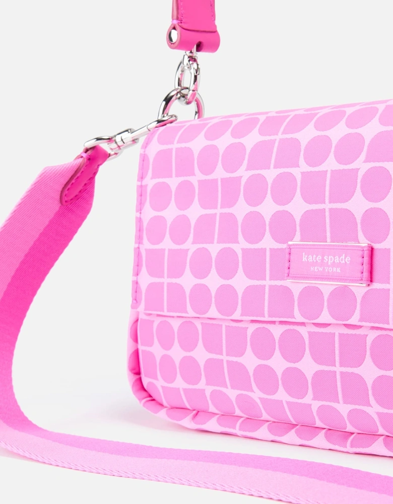 Printed Fabric Convertible Cross Body Bag