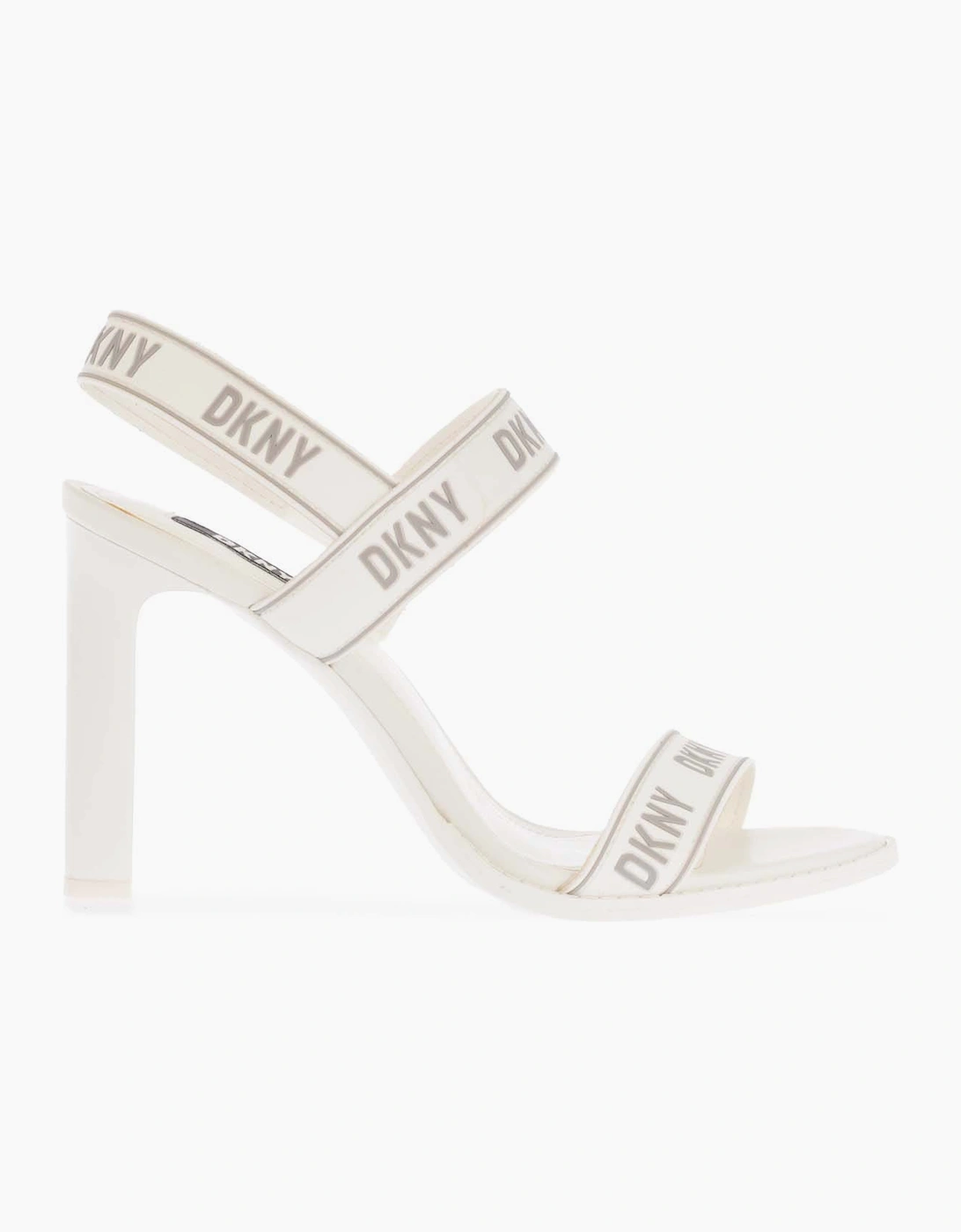 DKNY Women's Balder Slingback Open Toe Heel Sandals - White - Size: 6