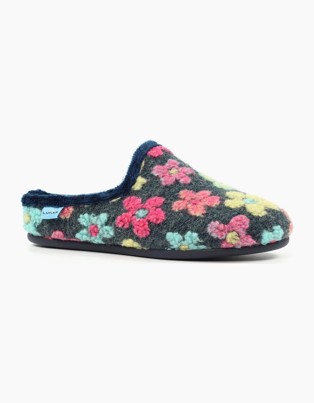 Lunar Women's Dolly Womens Slippers - Blue Textile - Size: 8