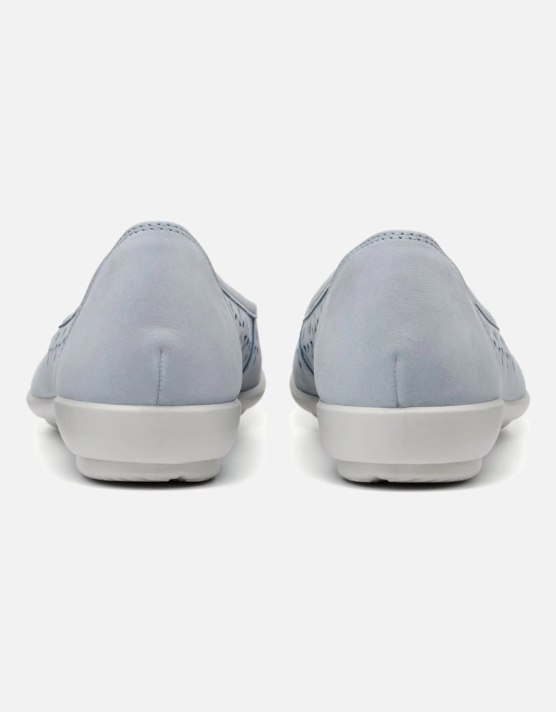 Livvy Womens Punched Detail Ballet Pumps