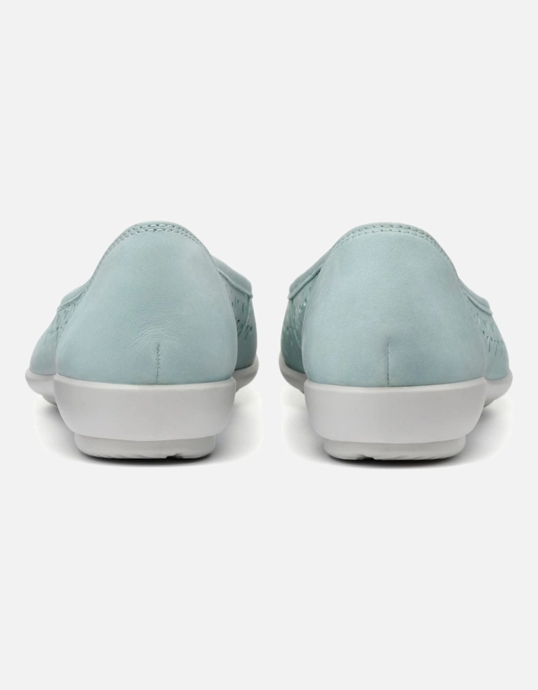 Livvy Womens Punched Detail Ballet Pumps