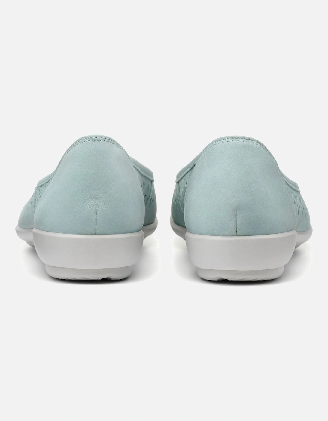 Livvy Womens Punched Detail Ballet Pumps
