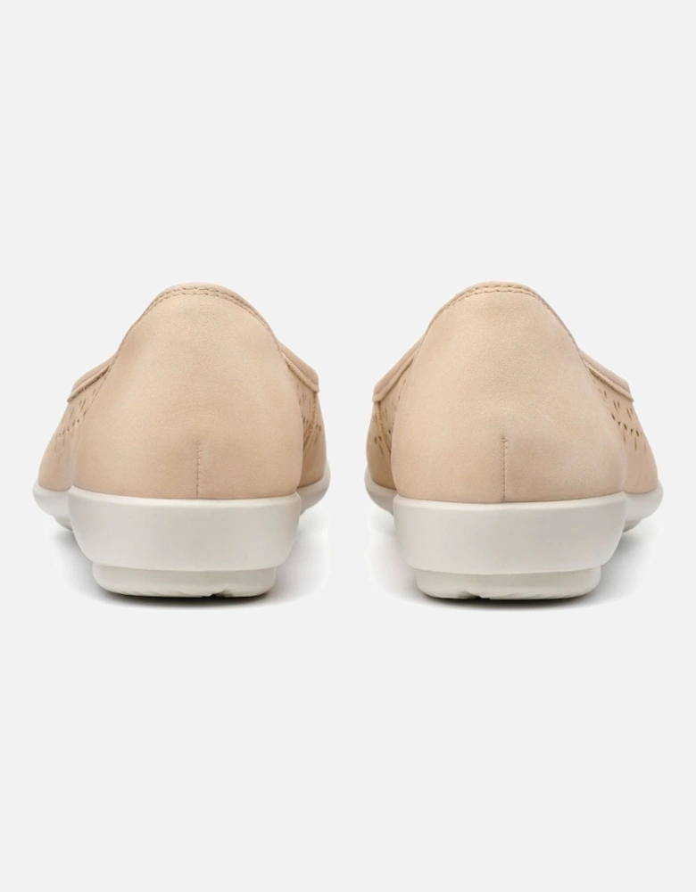 Livvy Womens Punched Detail Ballet Pumps