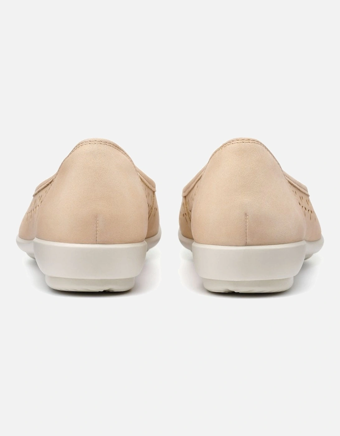 Livvy Womens Punched Detail Ballet Pumps