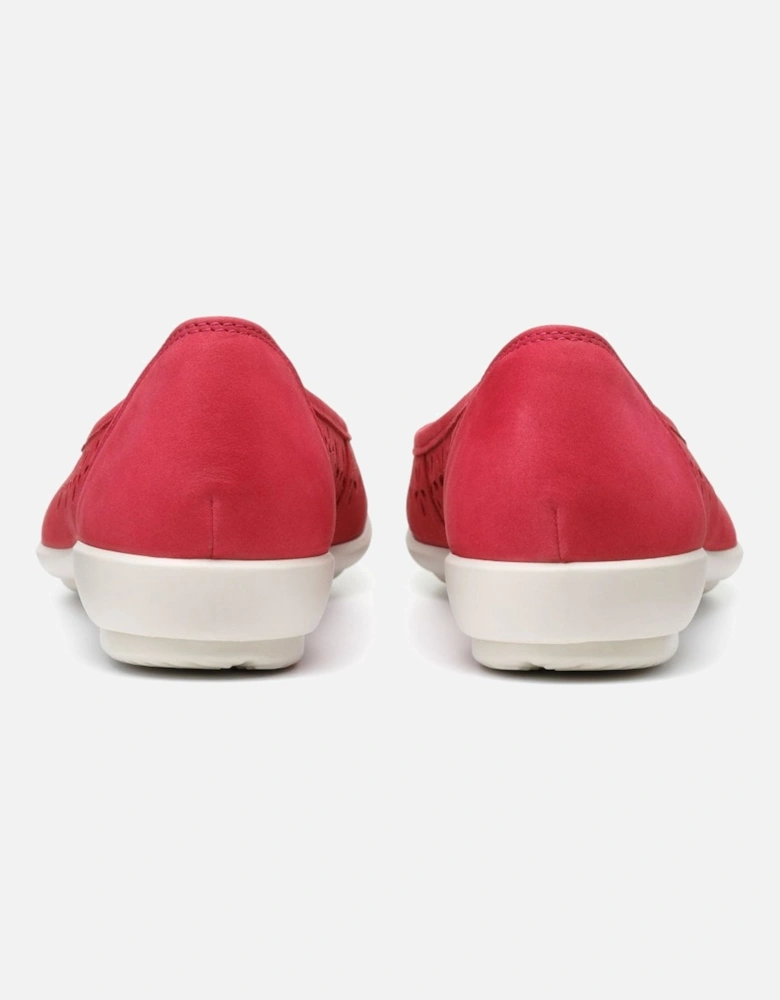 Livvy Womens Punched Detail Ballet Pumps