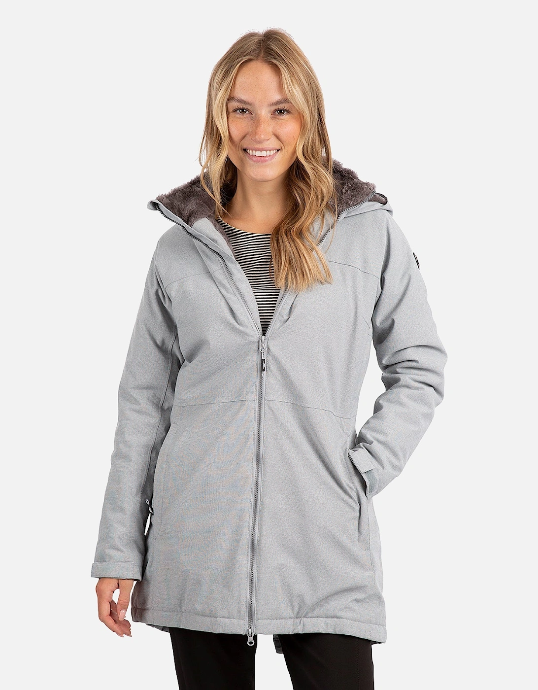 Womens Wintry Fleece Lined Waterproof Jacket, 2 of 1