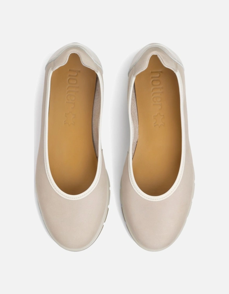 Natural Womens Slip On Pumps