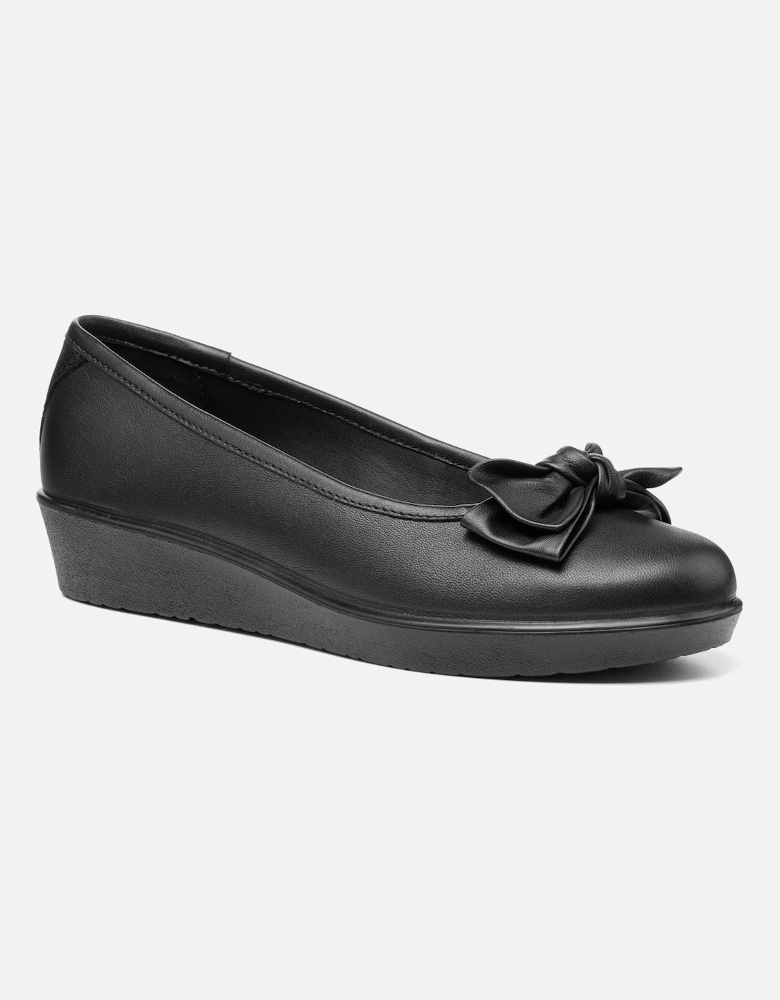 Hotter Women's Jade Womens Low Wedge Pumps - Black - Size: 4