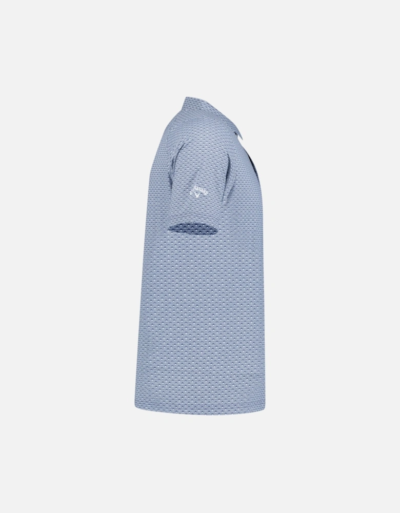 Trademark Print Golf Polo - Navy Peacoat