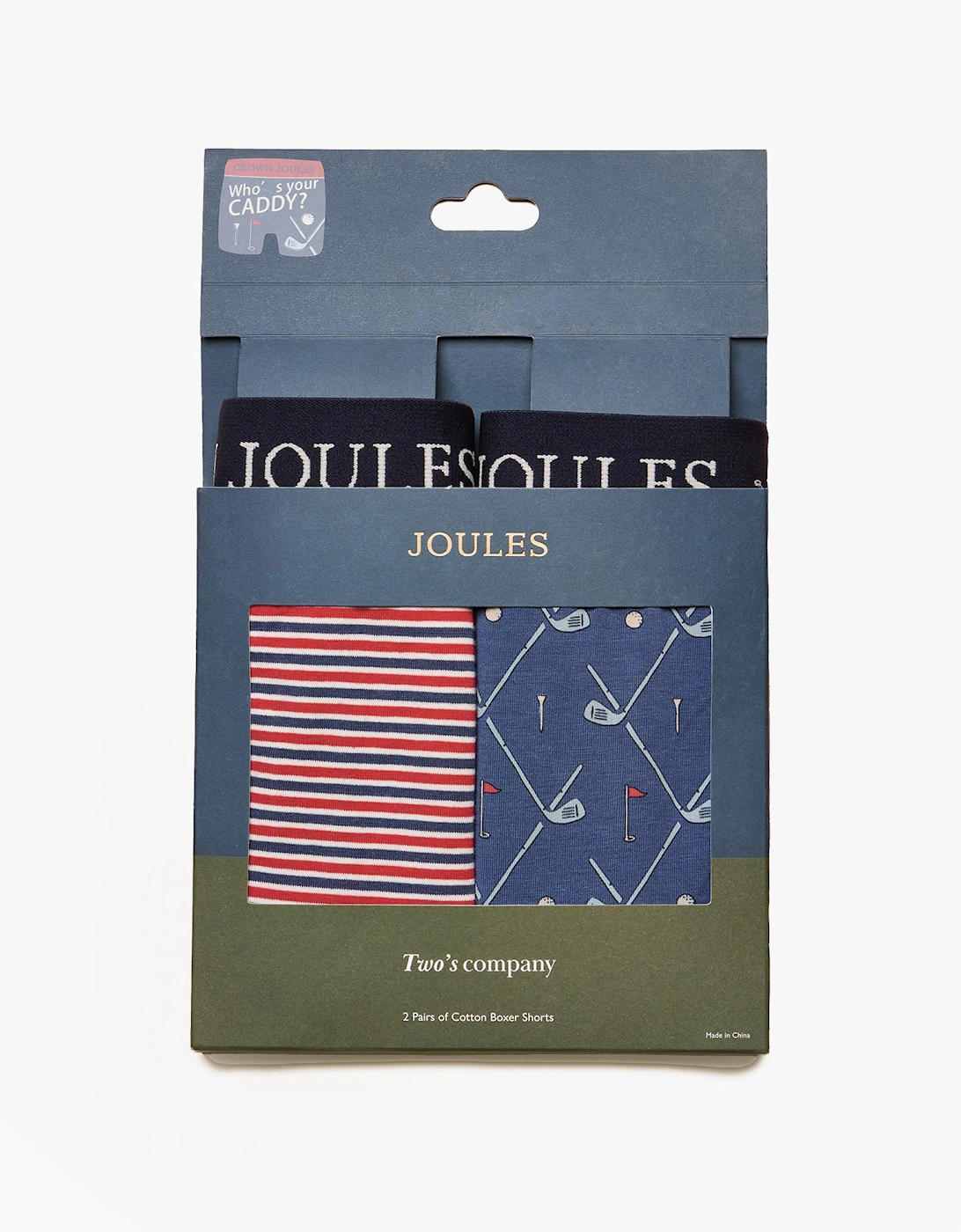 CROWN Mens Boxer Shorts Red/Blue, 4 of 3