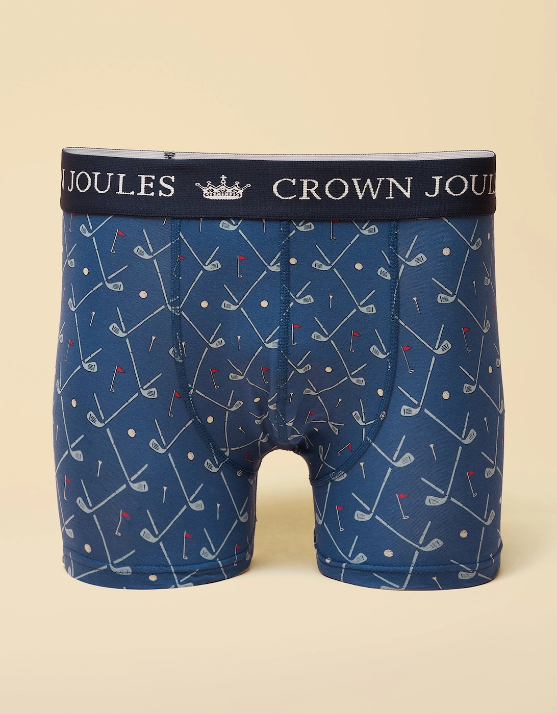CROWN Mens Boxer Shorts Red/Blue