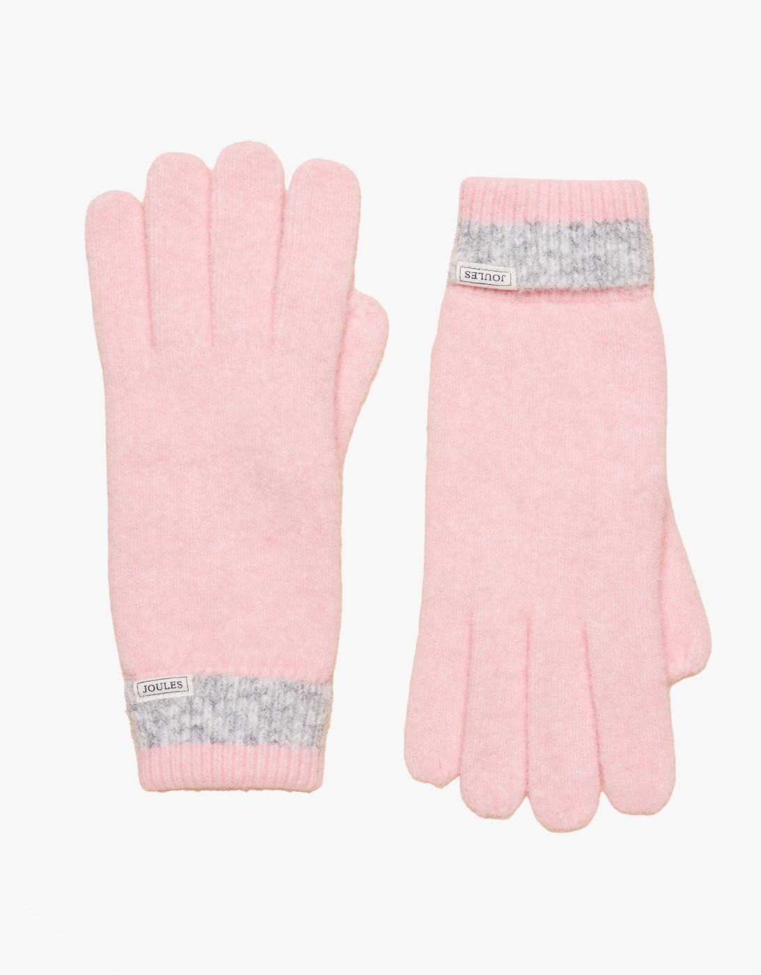 POPLEY STRIPE Womens Gloves Pink/Grey, 4 of 3