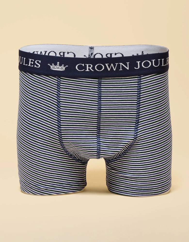 CROWN Mens Boxer Shorts Blue/Green