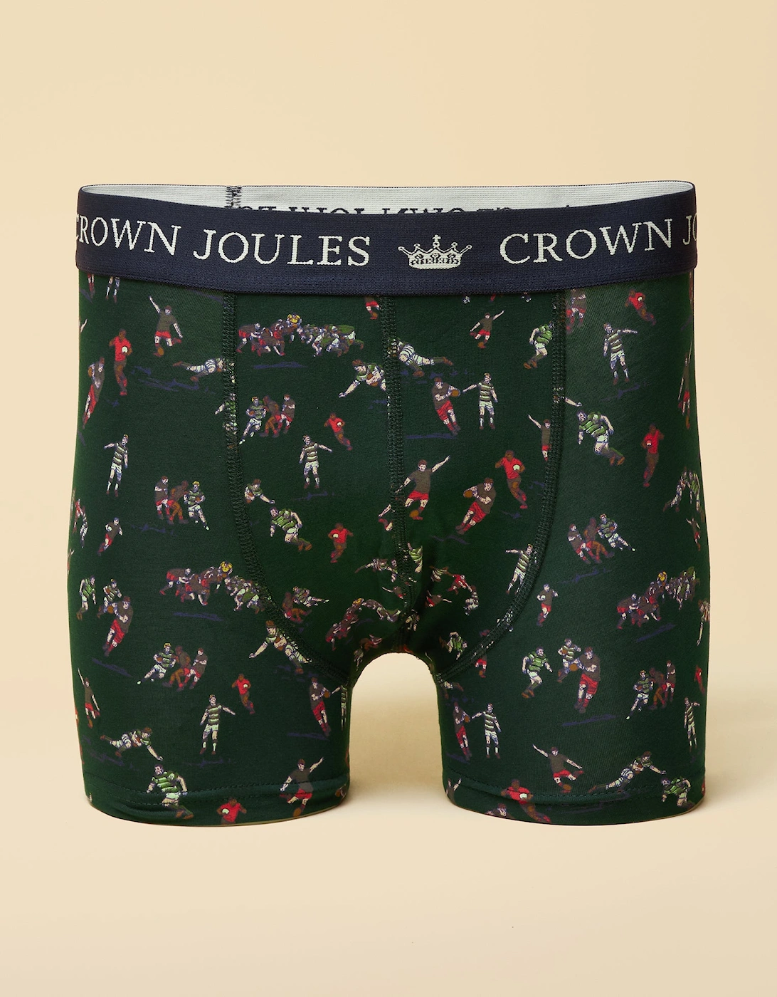CROWN Mens Boxer Shorts Green