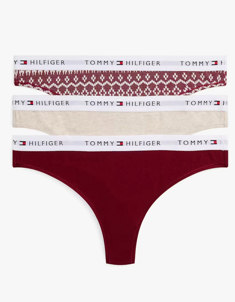 UW0UW06134 GIFT 3 PACK THONG PR Womens Thong Multicoloured