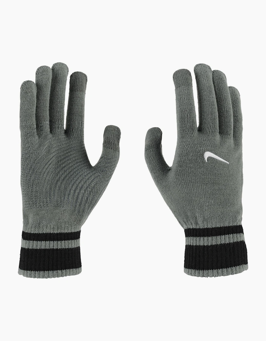 Nike Men's Grey Gripped Knitted Gloves  M