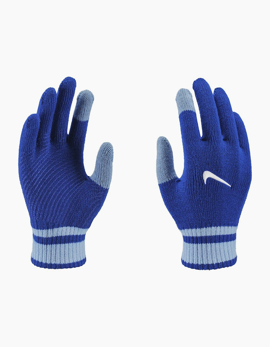 Nike Men's Blue Y Gripped Knitted Gloves - : M