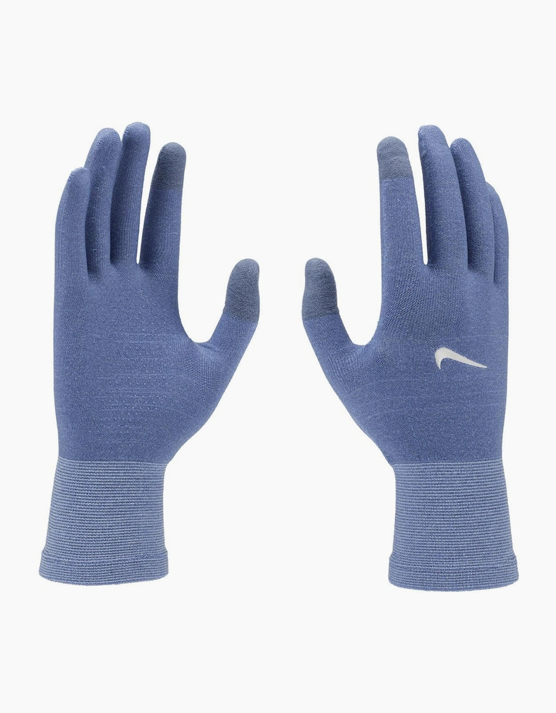 Men's Nike Mens Lightweight Knitted Running Gloves - Blue - Size: S