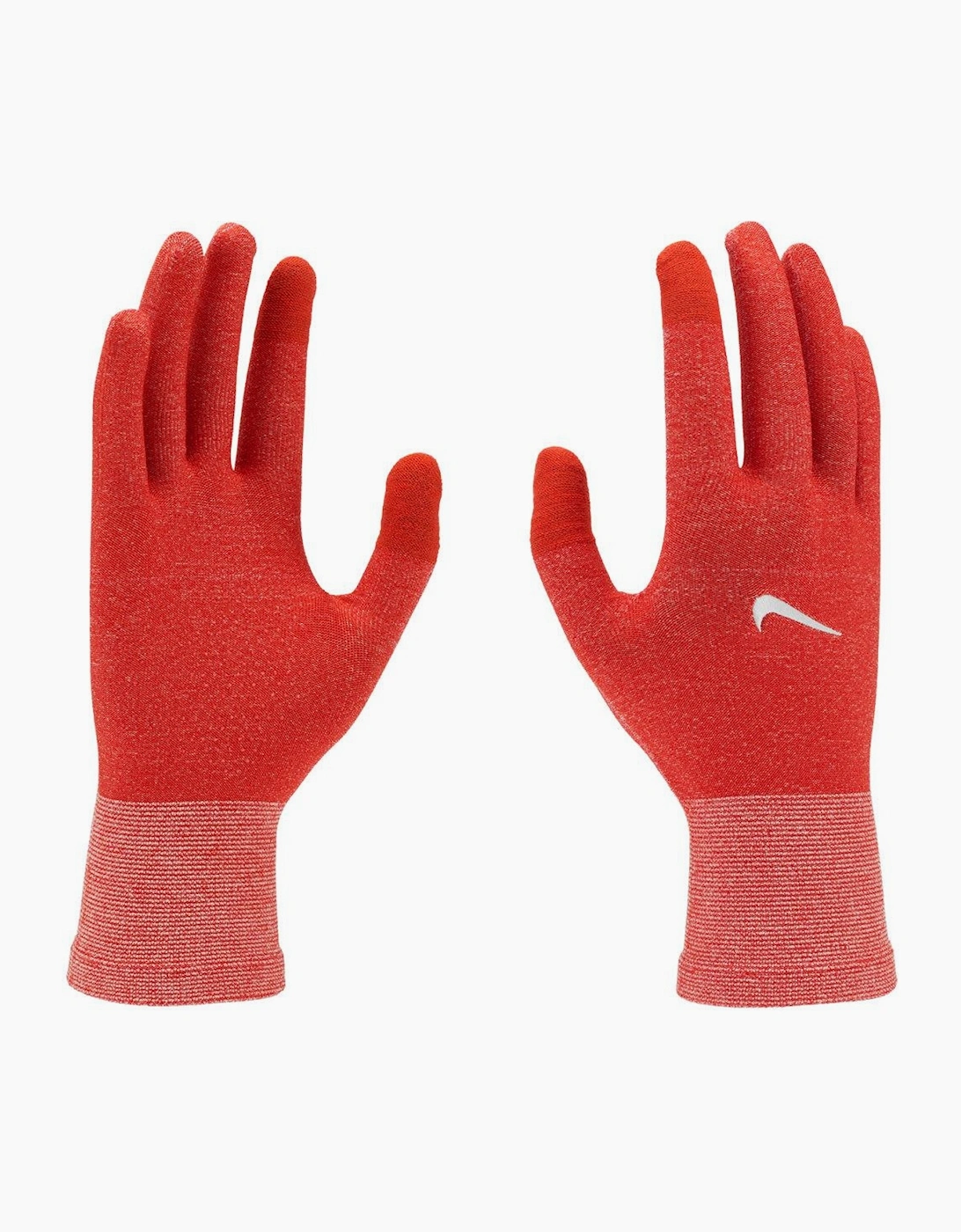 Men's Nike Mens Lightweight Knitted Running Gloves - Red - Size: S