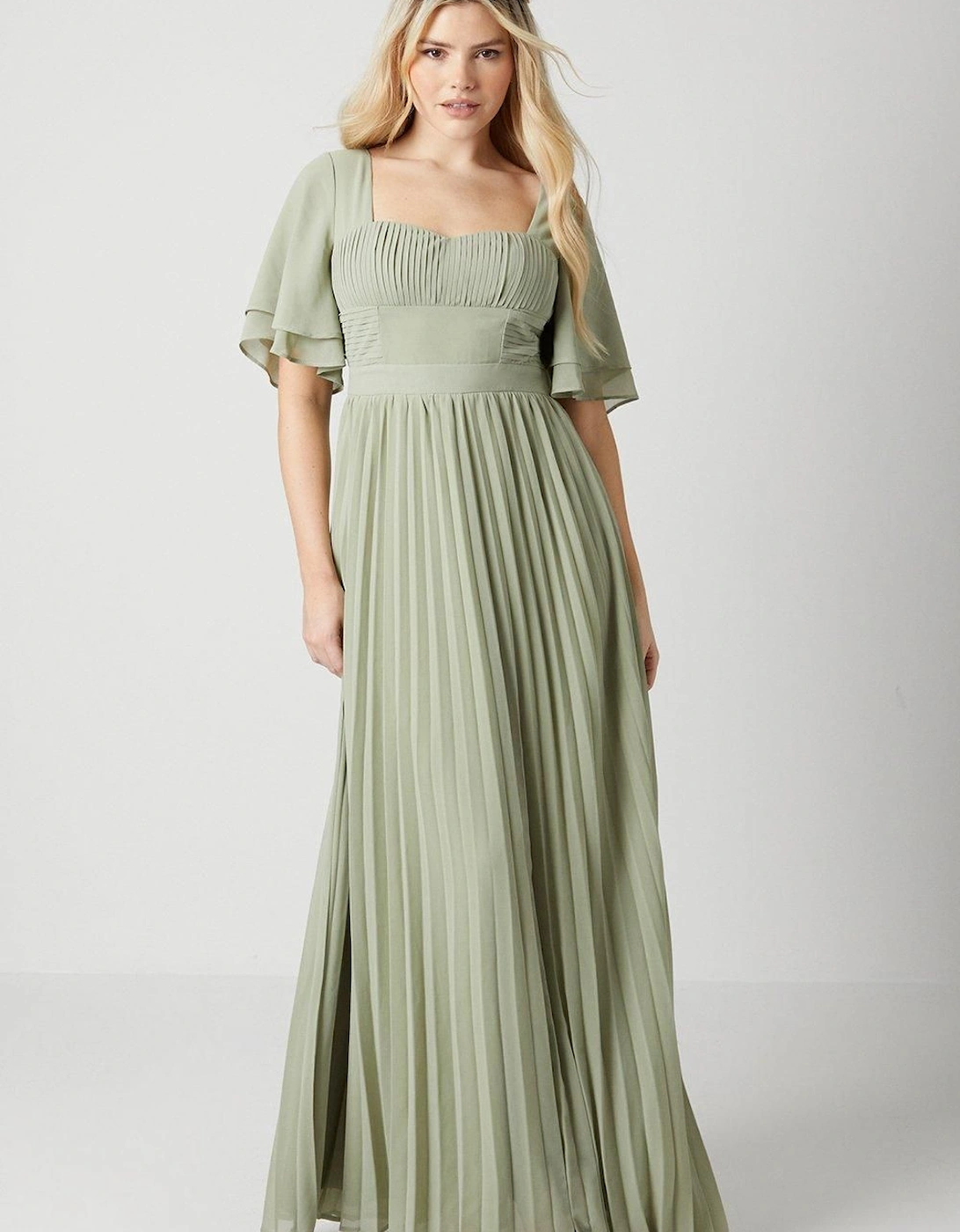 by Coast Angel Sleeve Georgette Bridesmaid Dress, 2 of 1