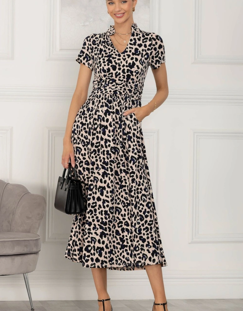 Mabrouka Stand Neck Maxi Dress