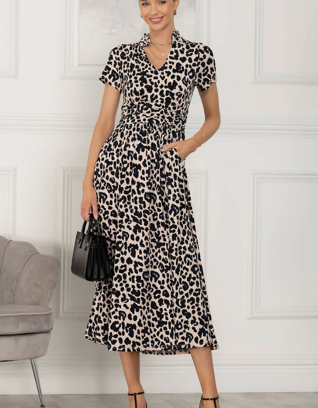 Mabrouka Stand Neck Maxi Dress, 2 of 1