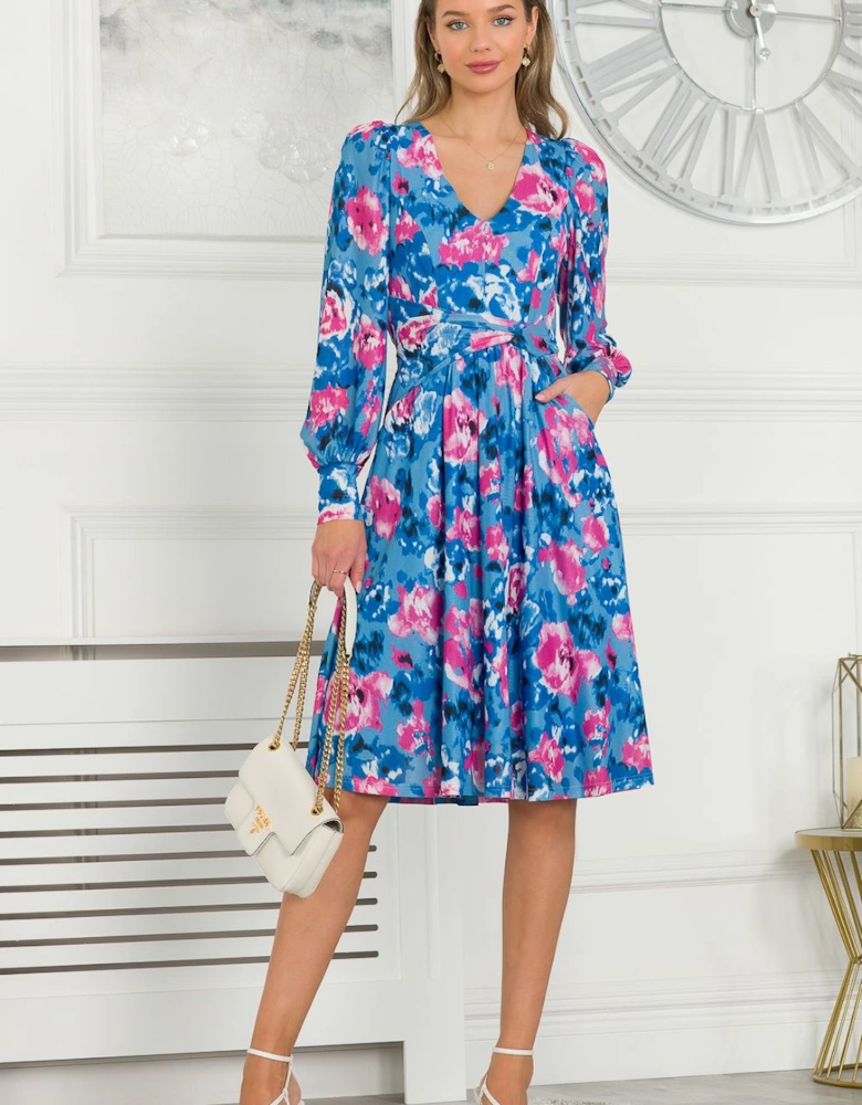 Gabriel Twist Waist Midi Dress