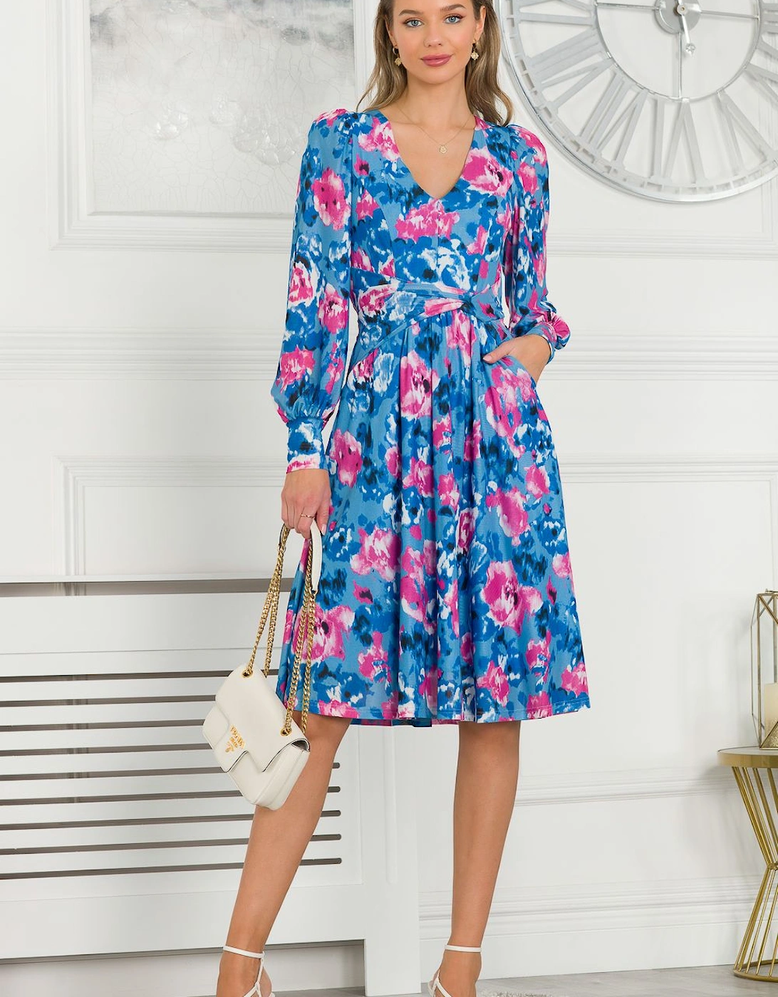 Gabriel Twist Waist Midi Dress, 2 of 1