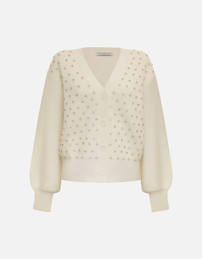 Cream Stud Cardi