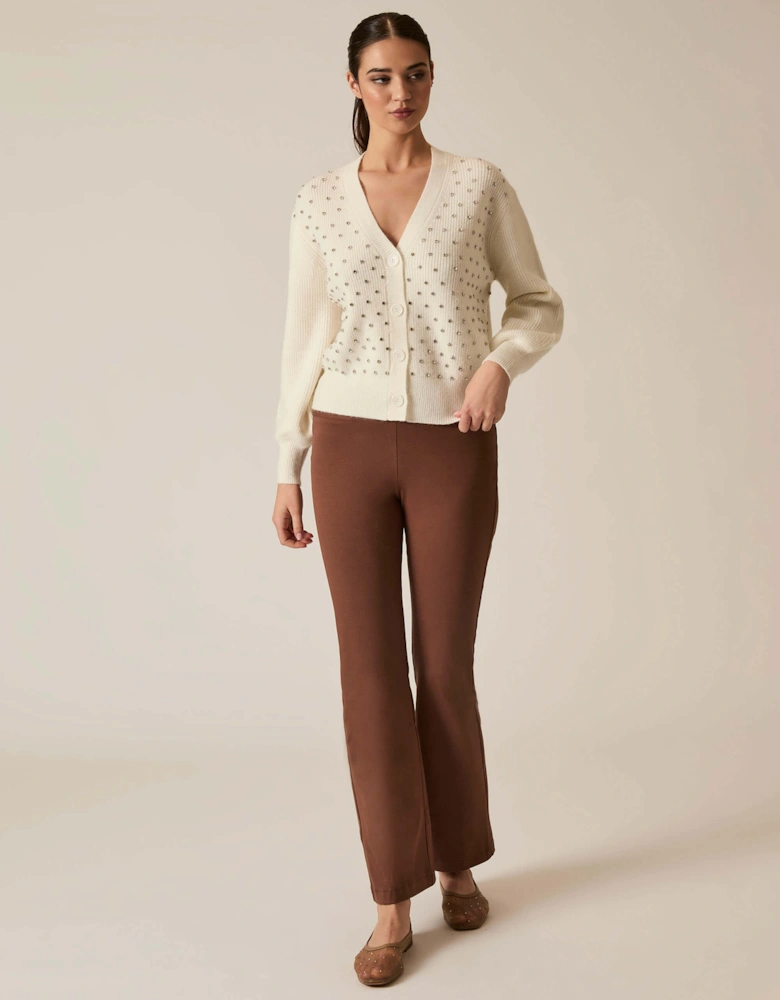 Cream Stud Cardi