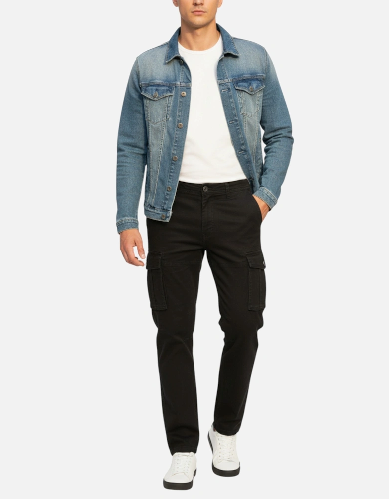 Mens Cargo Trousers Regular Fit Casual