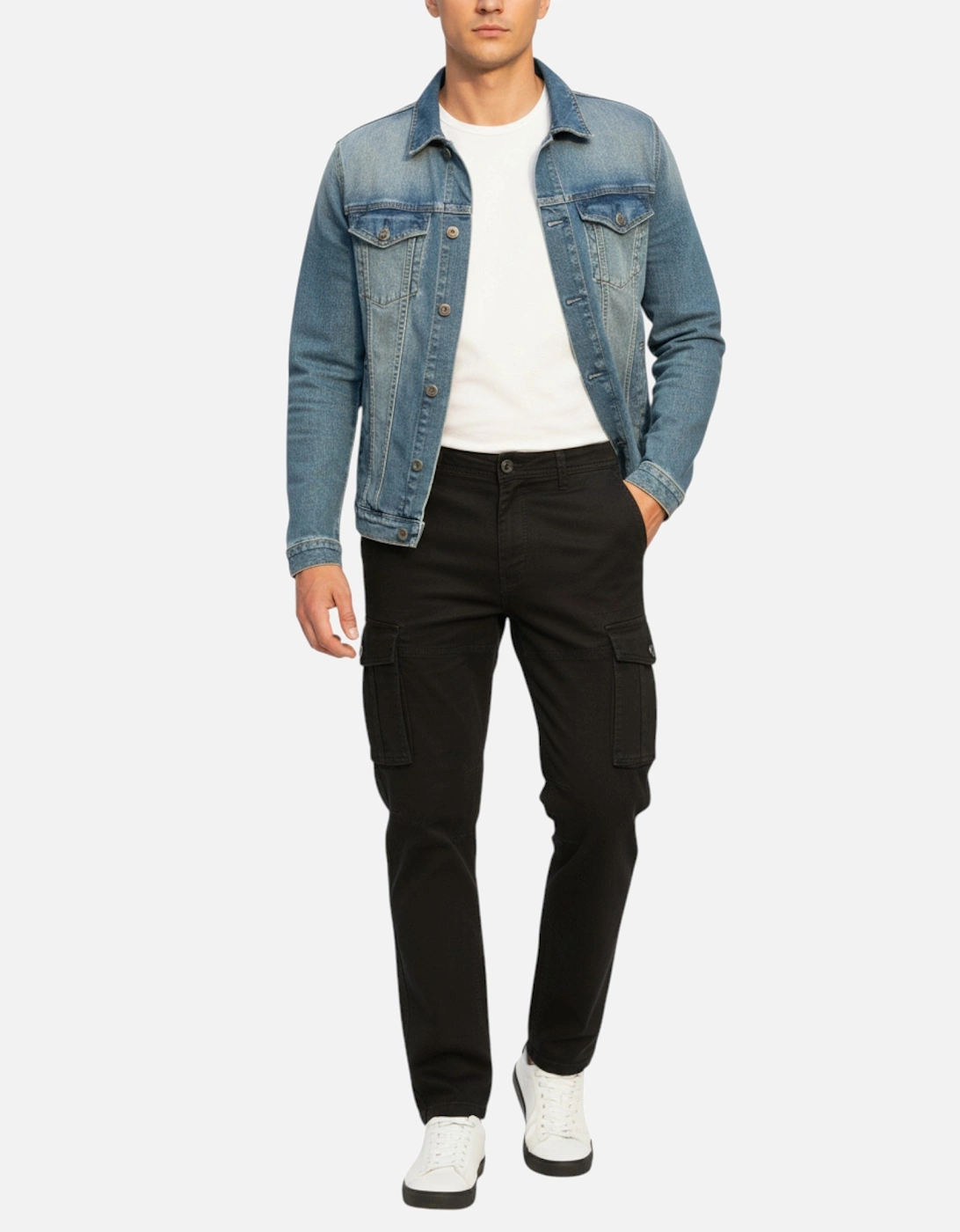 Mens Cargo Trousers Regular Fit Casual, 4 of 3