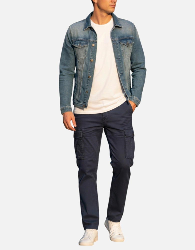 Mens Cargo Trousers Regular Fit Casual