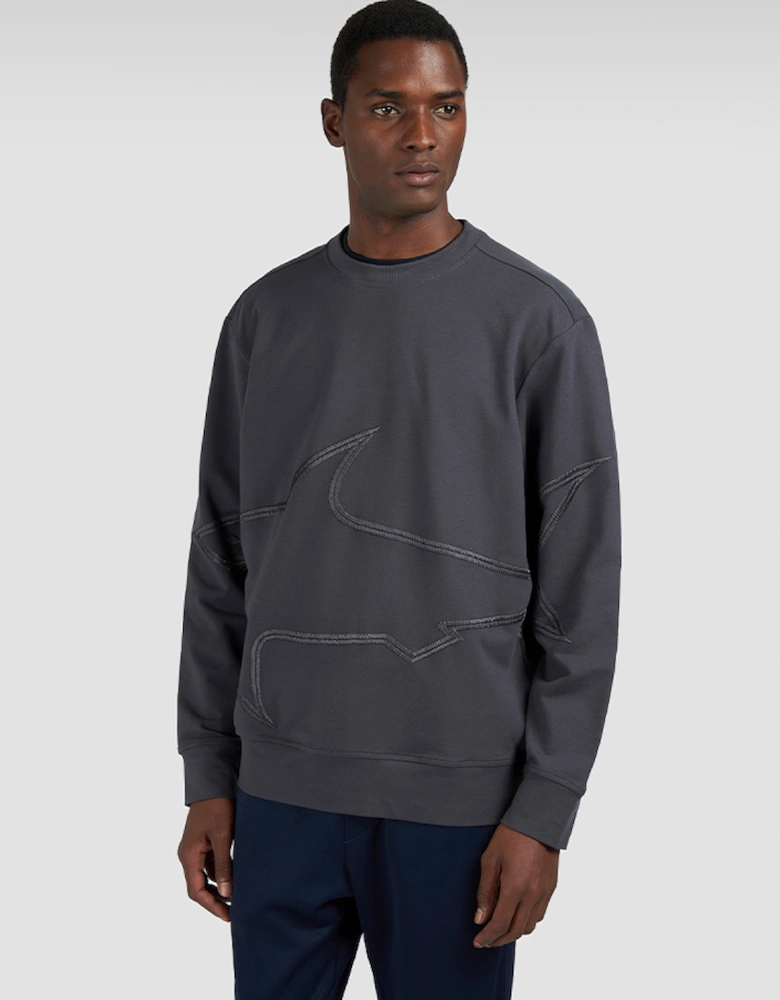 Embroidered X-Soft Fleece Cotton Sweatshirt