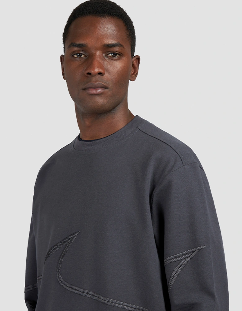 Embroidered X-Soft Fleece Cotton Sweatshirt