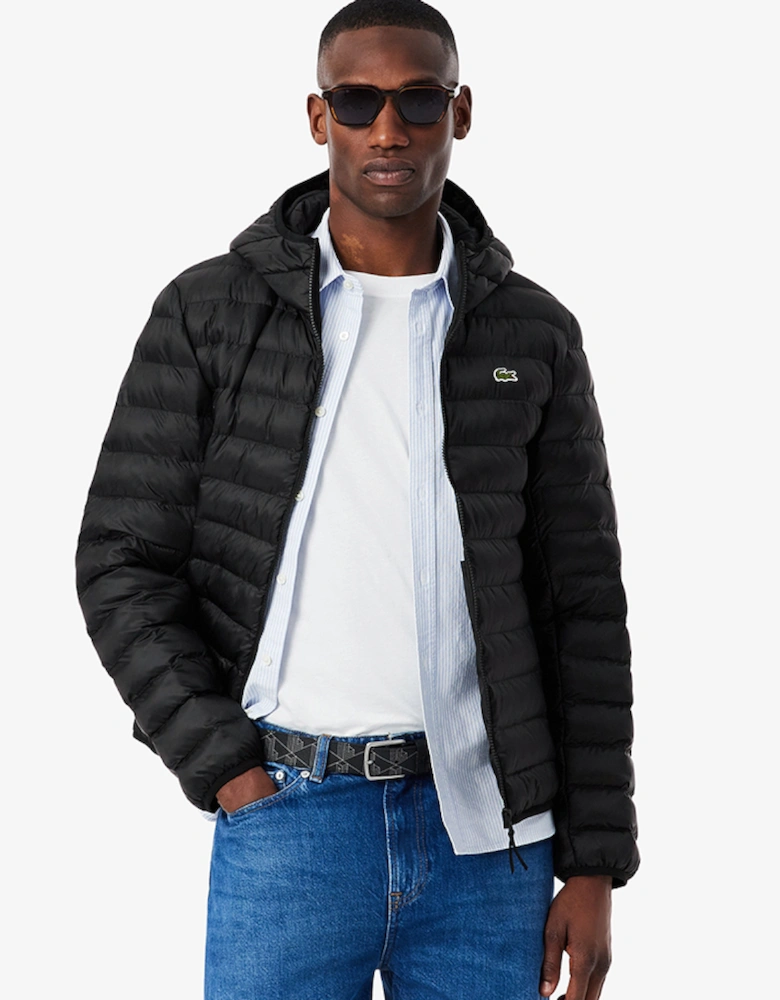 Water-Repellent Quilted Puffed Jacket