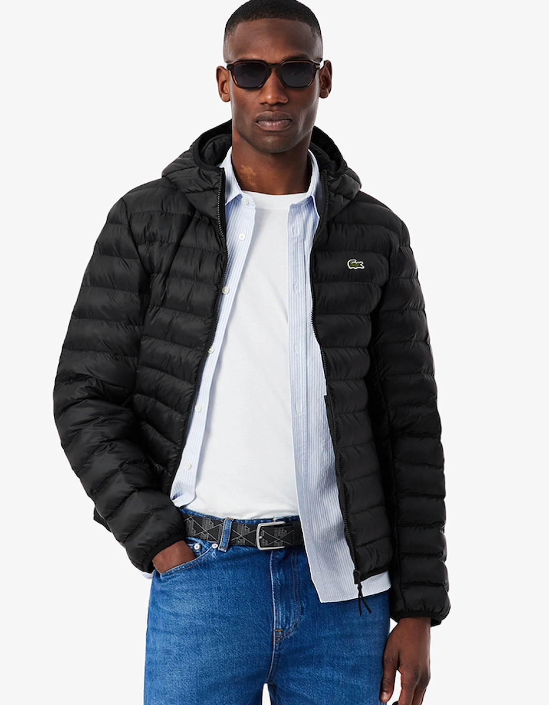 Water-Repellent Quilted Puffed Jacket