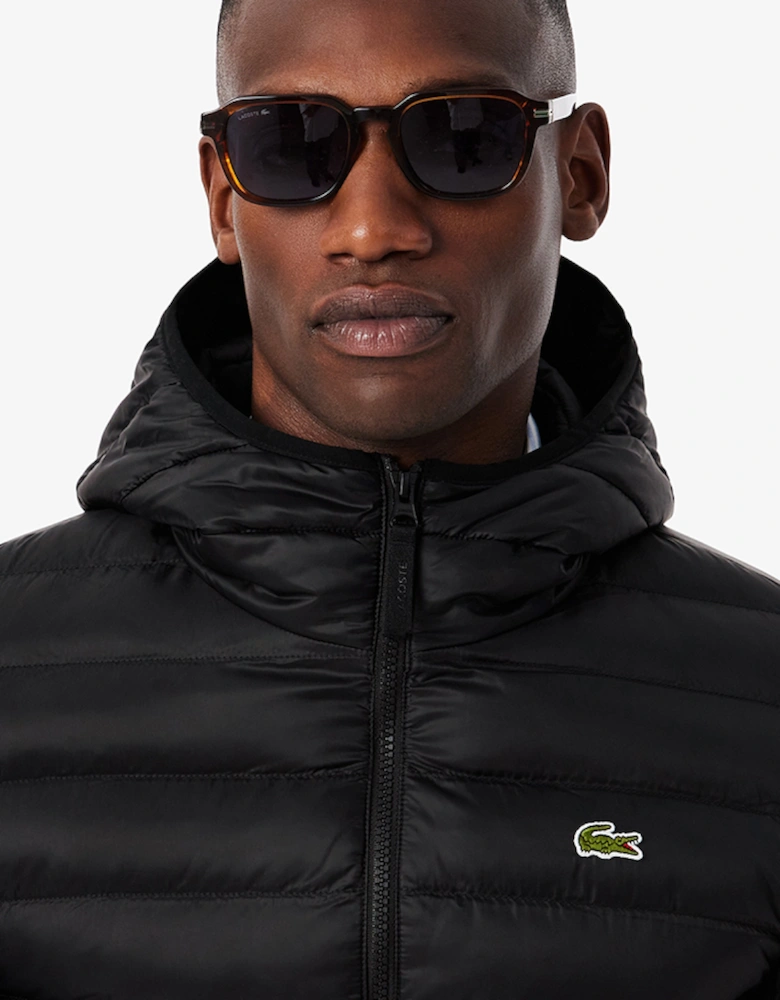 Water-Repellent Quilted Puffed Jacket