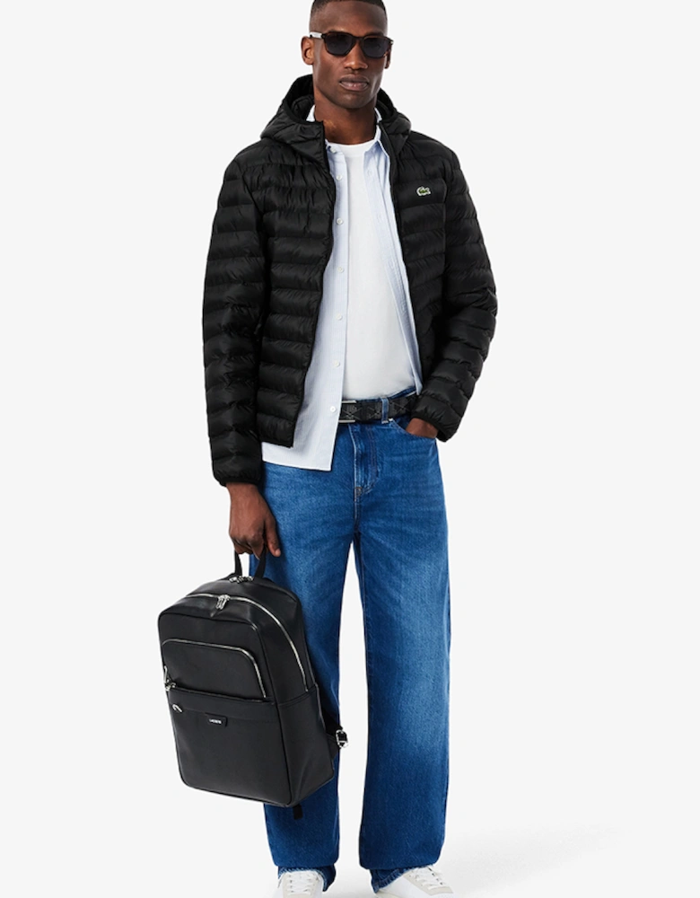 Water-Repellent Quilted Puffed Jacket