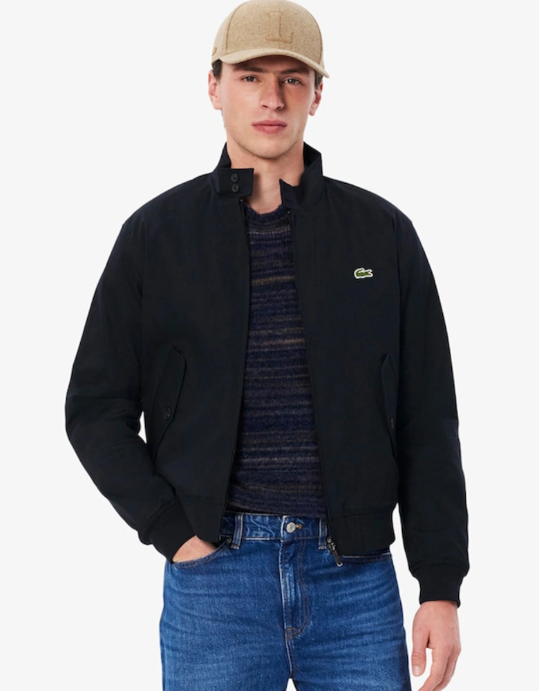 Water-Repellent Twill Harrington Jacket